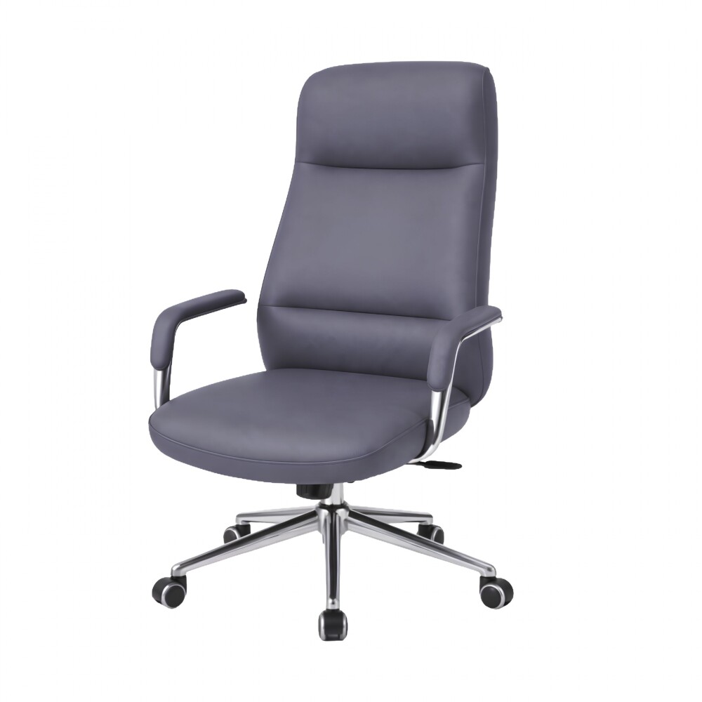 Silla de oficina Cromada 4 Posiciones 90.5cm Azul