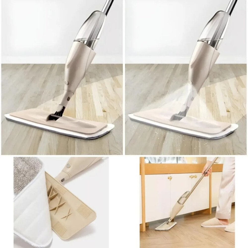 Mopa Para Limpieza De Pisos Con Spray Azul