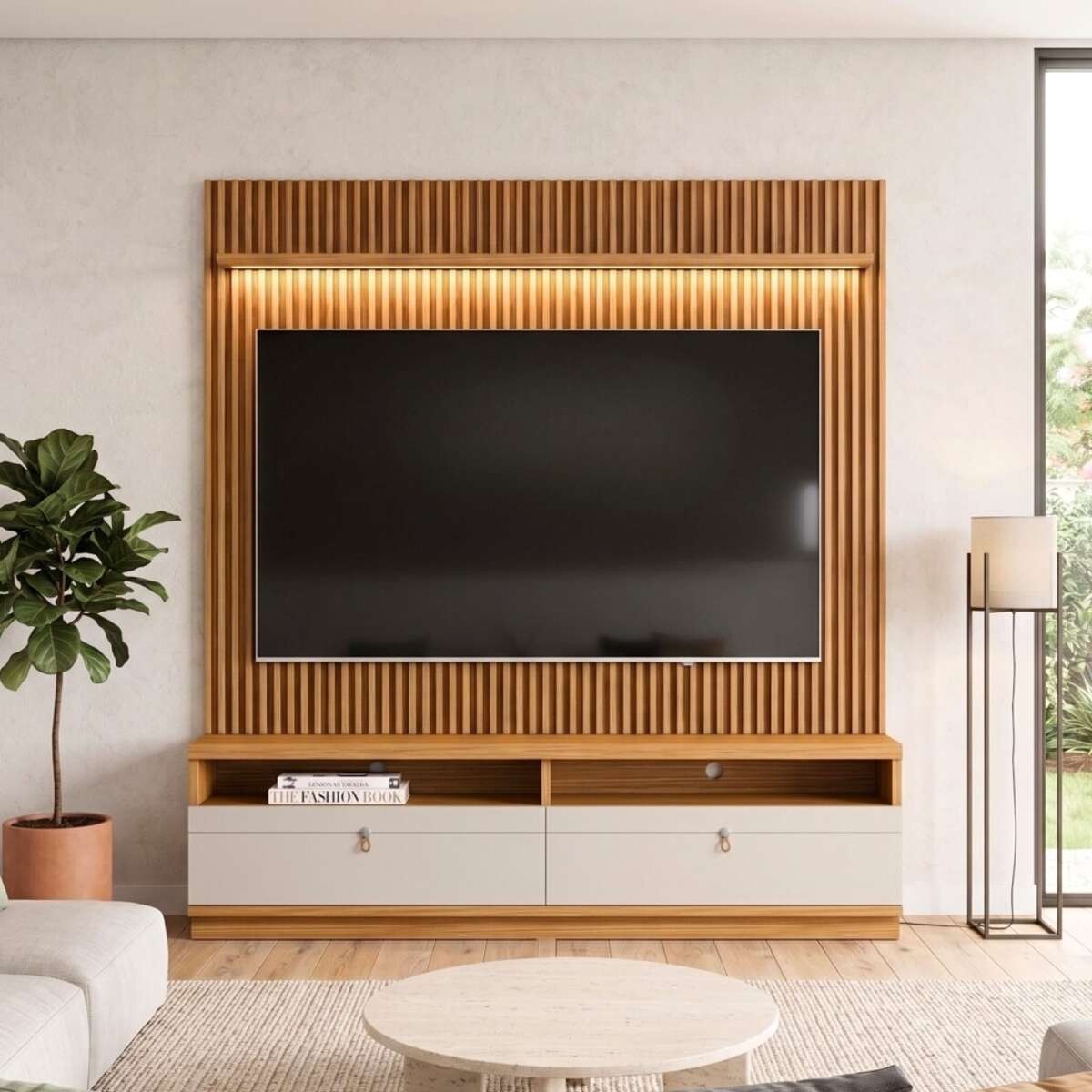 Modular para Tv Rack + Panel 1.8 - Ouro 