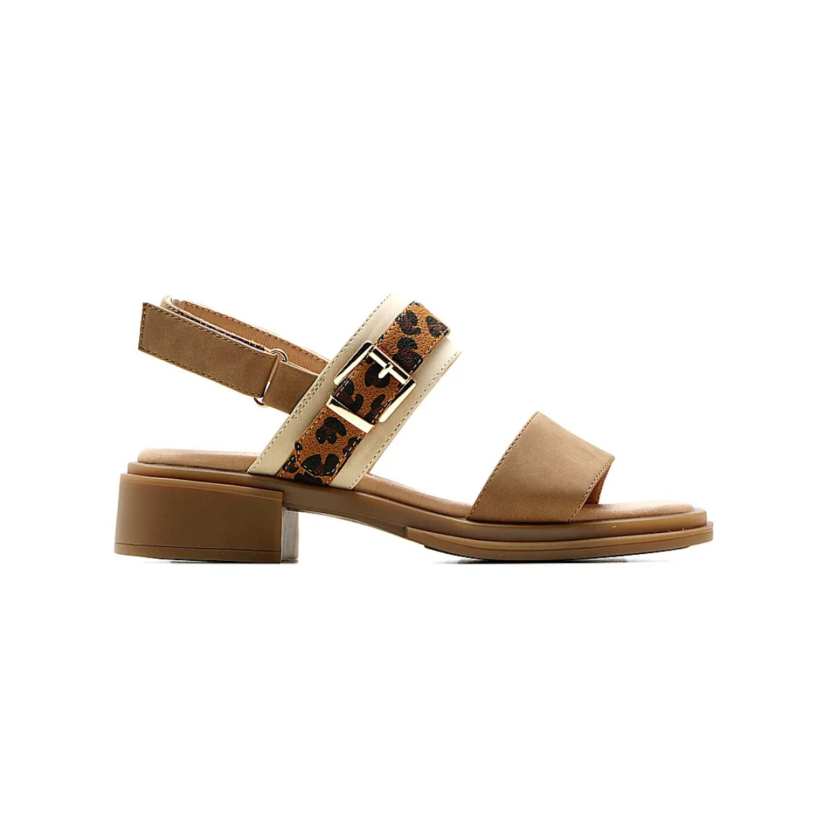 SANDALIA CASUAL TACO BAJO CLARA - KORIUM 