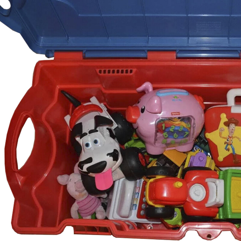 Baúl 100 lts AZUL/ROJO