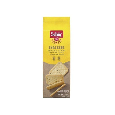 Galletas Snackers Schar s/gluten 115g Galletas Snackers Schar s/gluten 115g