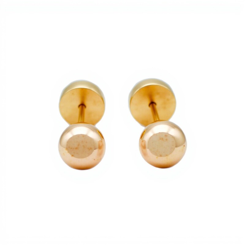 Abridores Bolitas-Oro Bajo-Sin Piedra-AB8003 sinpiedra