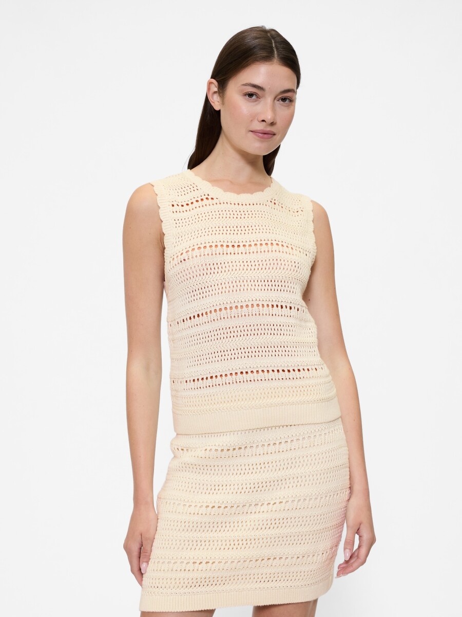 Musculosa Stitch Mujer - White Sail 