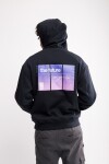 Canguro estampado oversize Canarias Negro
