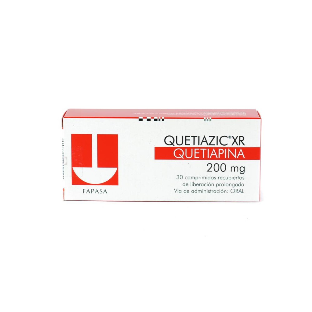QUETIAZIC XR 200 MG. CJ X 30 COMP. REC. única