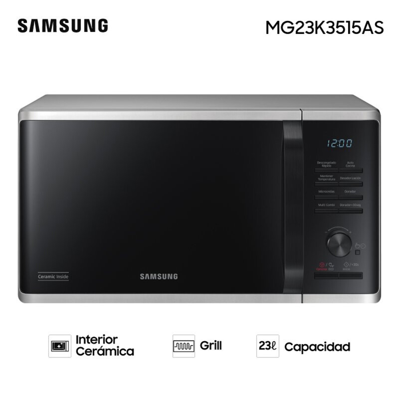 MICROONDAS SAMSUNG 23 LTS 800W GRILL MICROONDAS SAMSUNG 23 LTS 800W GRILL