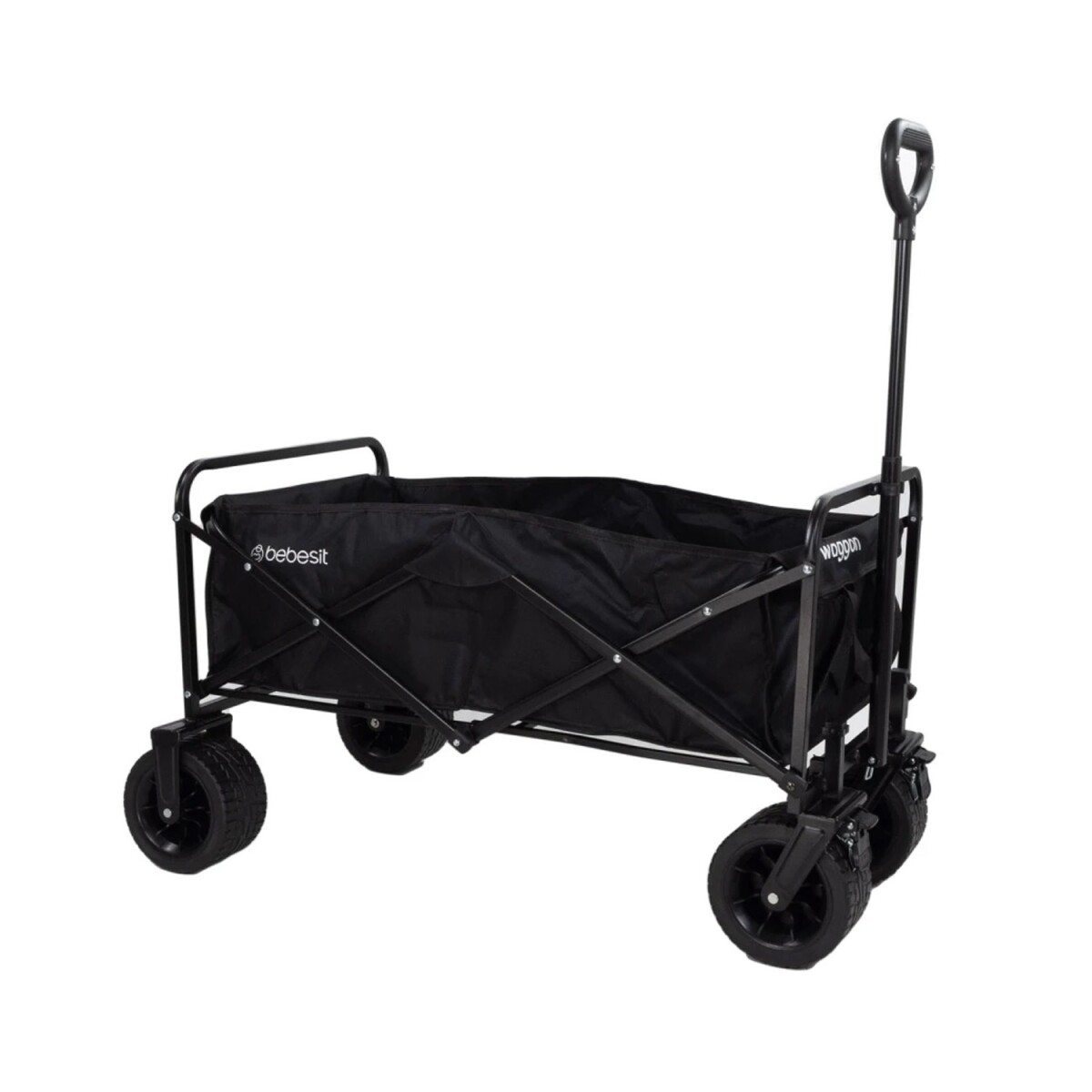 Carro Plegable Multiuso Bebesit Waggon con Ruedas Dobles - Negro 
