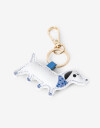 Llavero Cuero/PU Llavero Y Bag Charm Perro Salchicha - Combinacion Multicolor