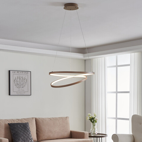 Lámpara colgante LED 36W cálida Ø55x150cm RUOTALE EG0894