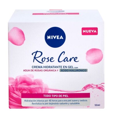 Crema Gel Nivea Rose Care C/ Agua De Rosas Y ác. Hialu. 50ml Crema Gel Nivea Rose Care C/ Agua De Rosas Y ác. Hialu. 50ml