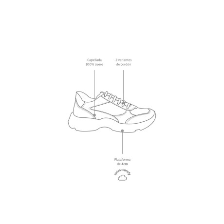 Zapatilla Combinada Nácar