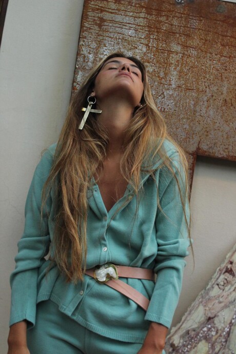 Set Coat Verde Agua