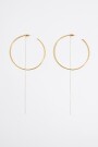 PENDIENTES ARO MAXI Y CADENA Oro