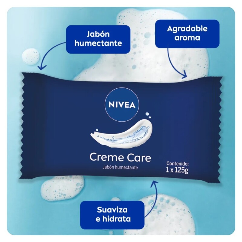 Jabón Nivea Care Cremoso 125 Grs. 3 Uds. Jabón Nivea Care Cremoso 125 Grs. 3 Uds.