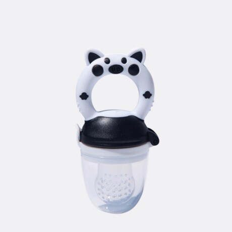 Mordillo Silicona Alimentador Bebés Frutas Papillas Alivio Negro