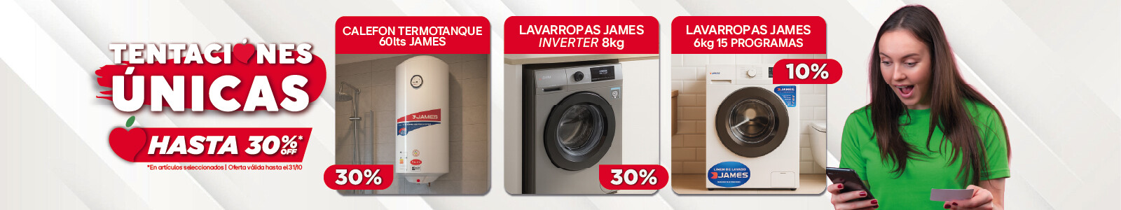 Encontrá todo para tu hogar en La Tentación, con respaldo garantido