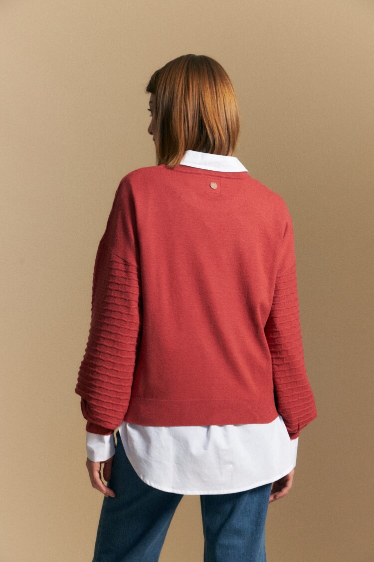 SWEATER ARBUS Rojo Tabasco