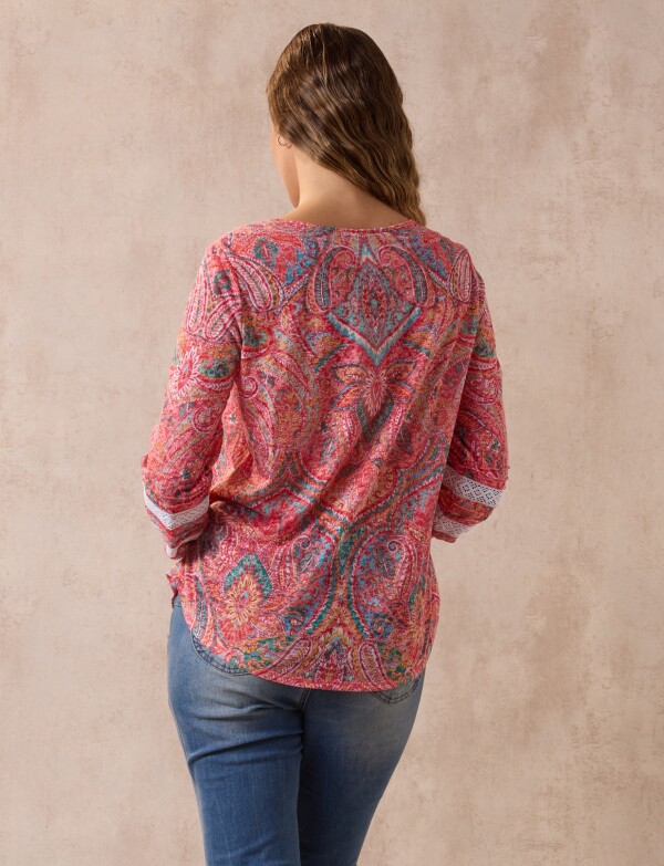 Blusa Printed ROJO/MULTI