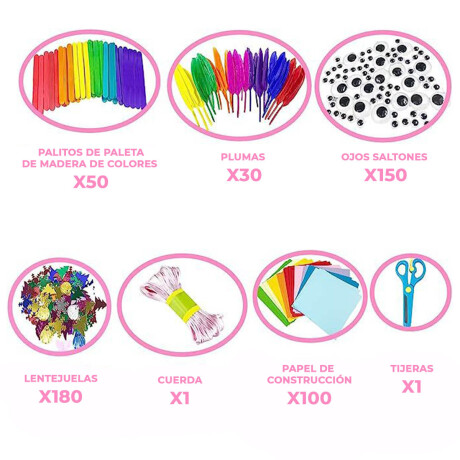 Set Valija De Arte Pulsera Llaveros Manualidad 1092p Jug027009