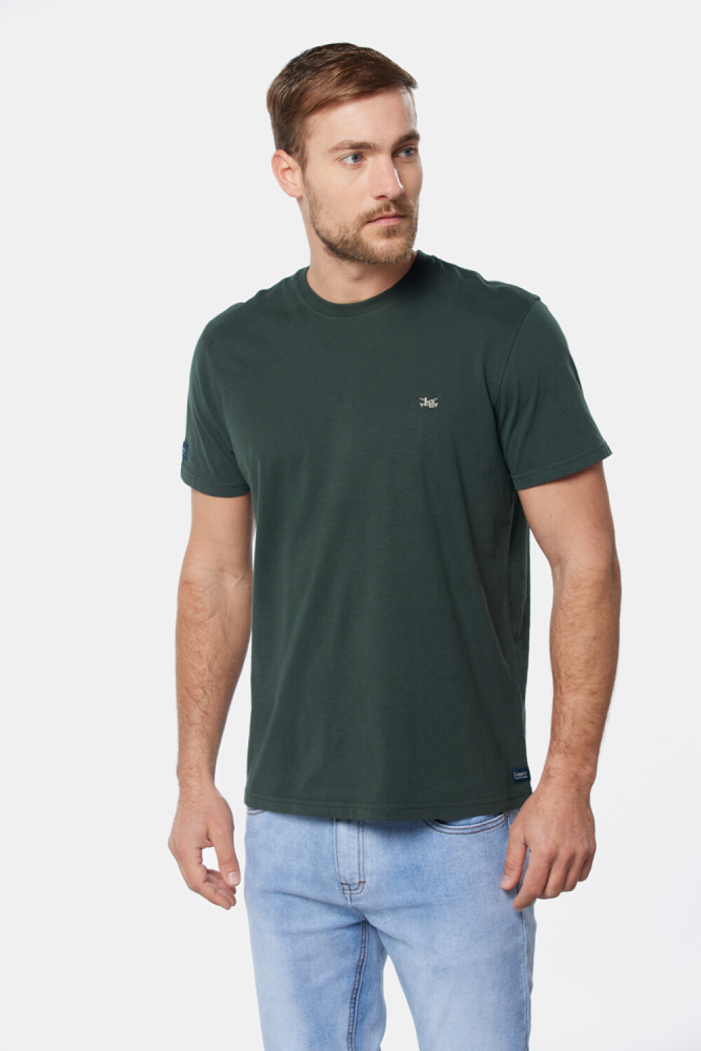 REMERA LISA DE ALGODÓN Verde