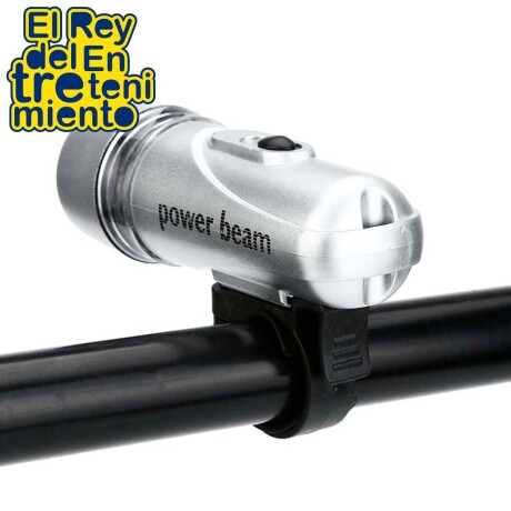 Luz Linterna Delantera + Luz Trasera Para Bicicleta Gris