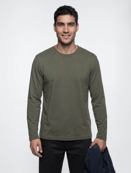 CAMISETA MANGA LARGA VERDE
