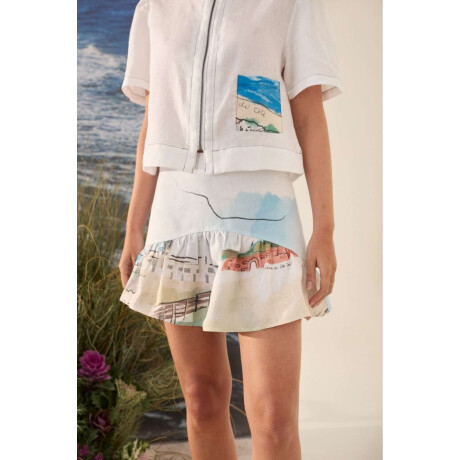 Falda Ula Print Agua