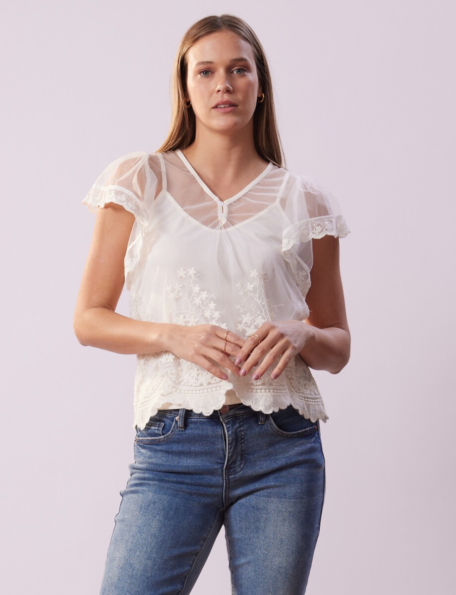 Blusa Puntilla - Crudo 