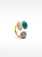 Anillo Efecto Piedra multicolor