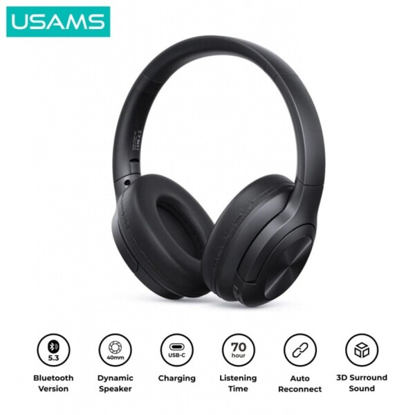 Auricular Inalambrico Vincha Usams Bluetooth 5.3 YH21 Auricular Inalambrico Vincha Usams Bluetooth 5.3 YH21