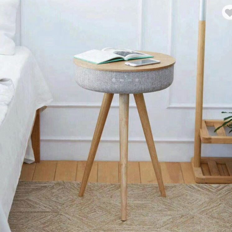 Mesa blueMAN con Parlante Bluetooth BT-Z1 Talle S Roble