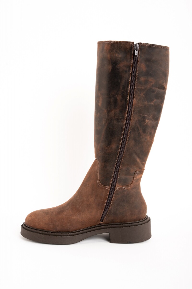 Bota Caña Alta Chocolate