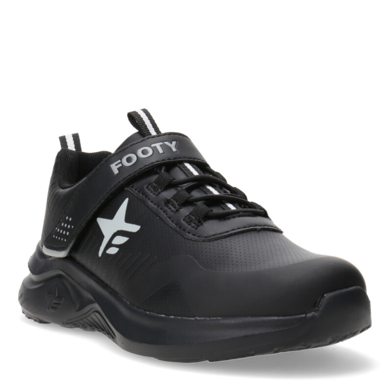 Championes de Niños Footy Atlantis con velcro Negro - Gris