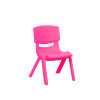 Silla para niños en plástico inyectado colores Fucsia