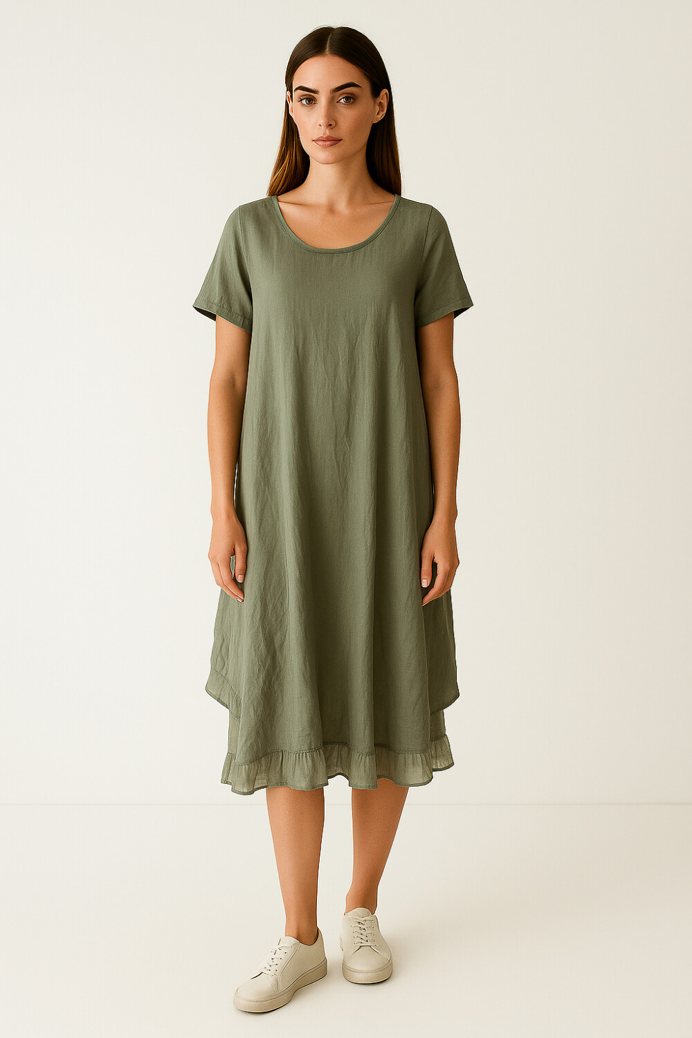 Vestido Belet Verde Azulado