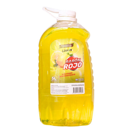 Detergente Lavavajilla Baron Rojo 5L Limon Detergente Lavavajilla Baron Rojo 5L Limon