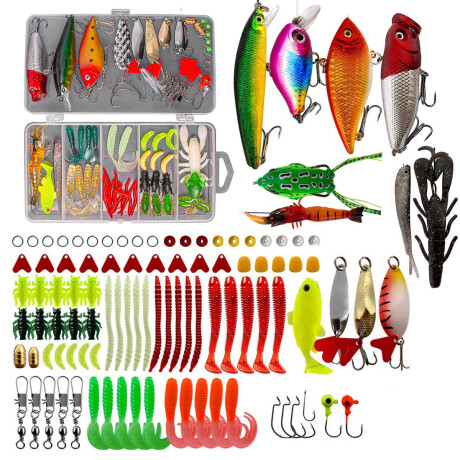 Kit Valija Pesca Organizador Señuelos Anzuelos102 Ps Cpg008015