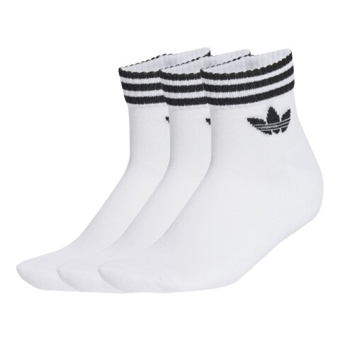 Medias Adidas 3S Ankle S 3 Pack Unisex White