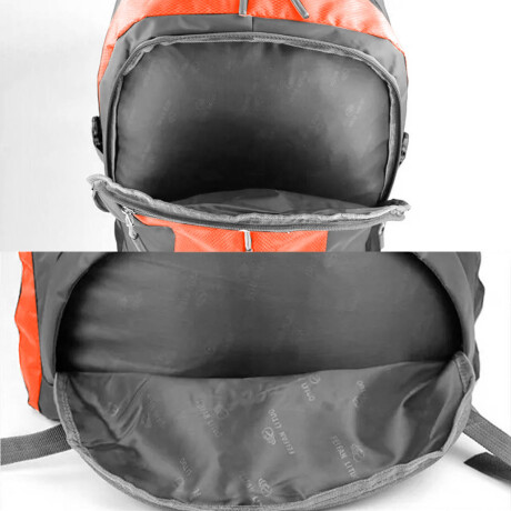 Mochila Camping El Nido 65 L + Riñonera Trekking Naranja