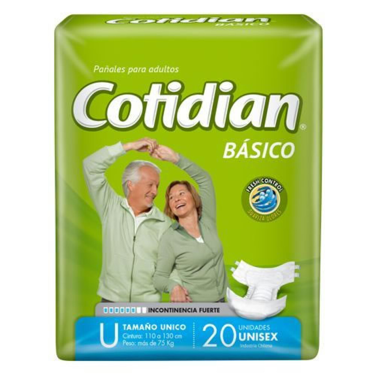 Cotidian Básico Talle Único x20 – Pañales Básicos Recién Nacido
