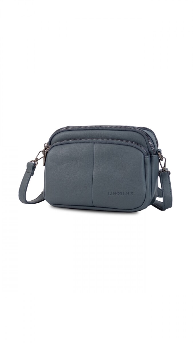 BANDOLERA MORRAL REINA - AZUL PIEDRA 