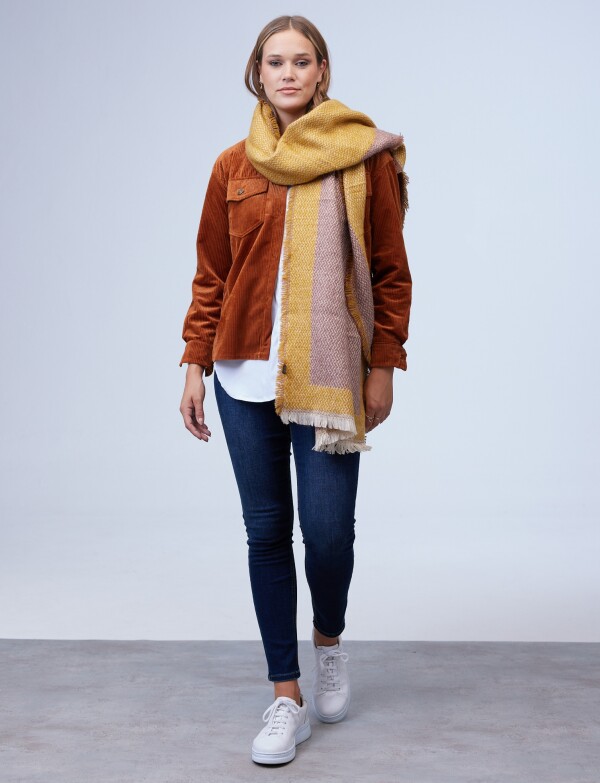 Bufandon Colorblock MOSTAZA/MULTI