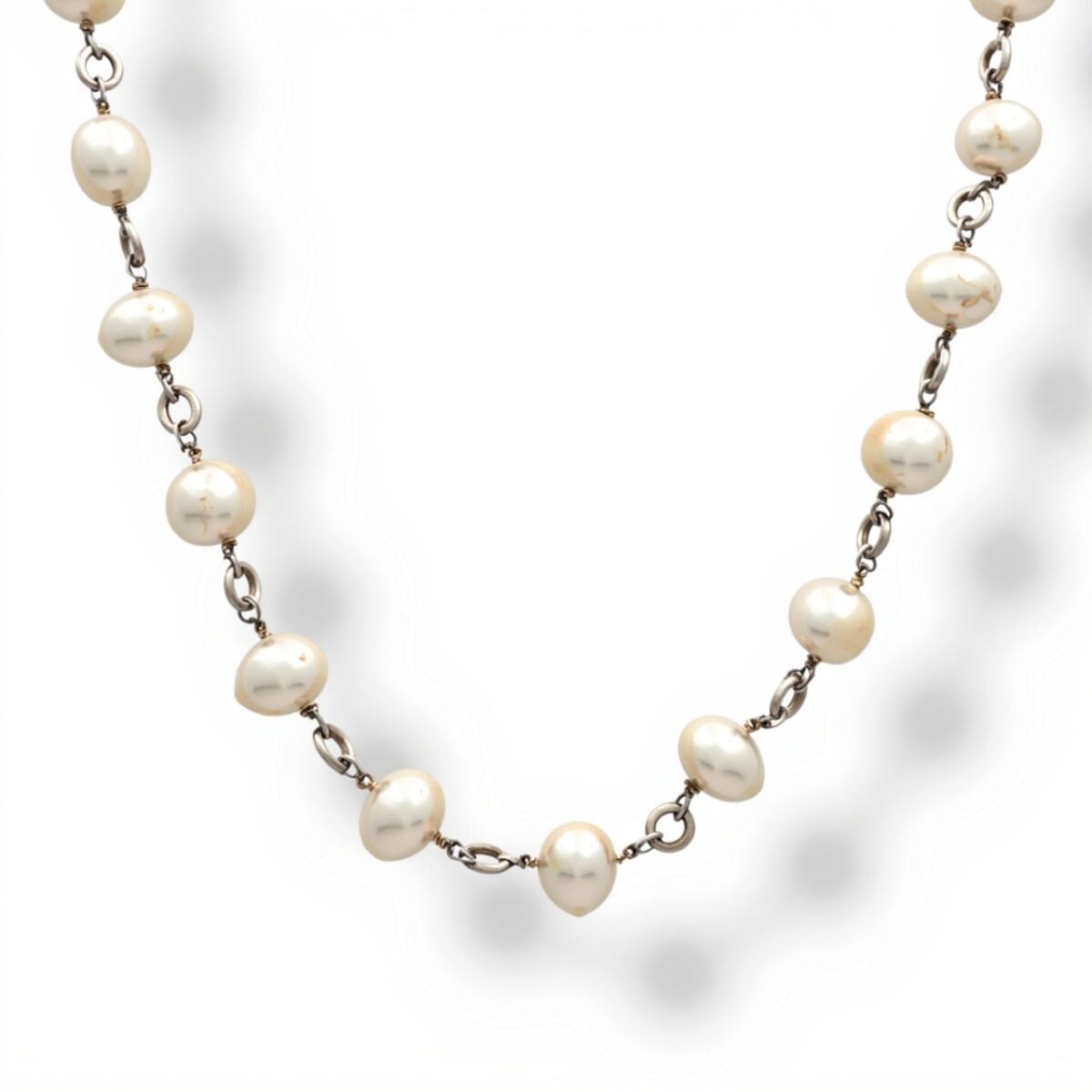 Cadena de perlas -Plata 925-Perlas de rio-CD3442 - conperla 