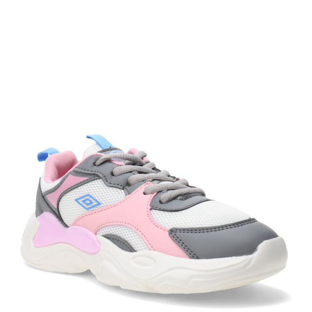 Championes Infantiles Umbro Evoque Blanco - Rosado - Celeste