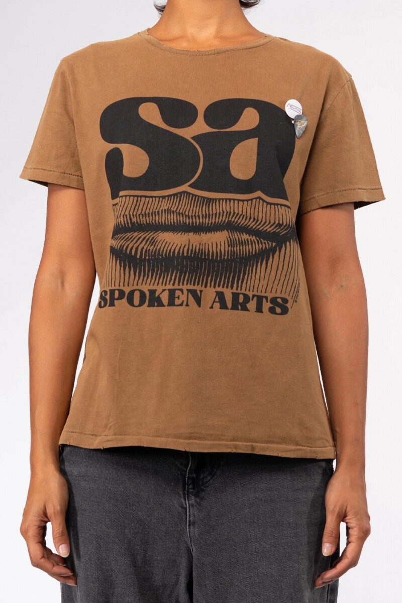 CAMISETA SPOKEN Camel