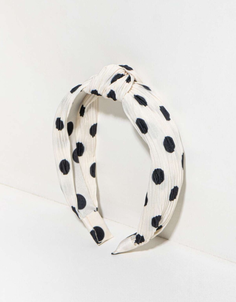 Vincha Con Lunares - Combinacion Bicolor 