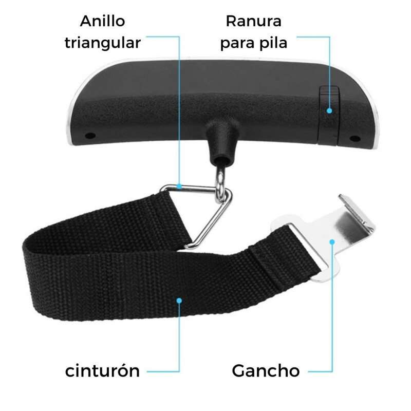 Balanza Digital De Viaje Para Valijas Equipaje Maleta 50kg Balanza Digital De Viaje Para Valijas Equipaje Maleta 50kg
