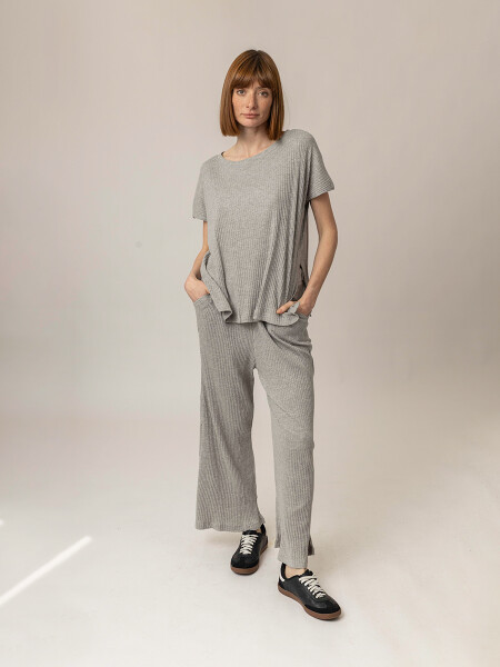 REMERA CORAL GRIS CLARO