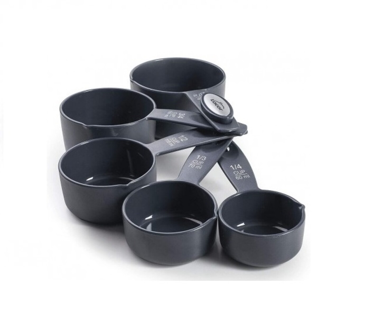 Juego de 5 tazas medidoras Grey 